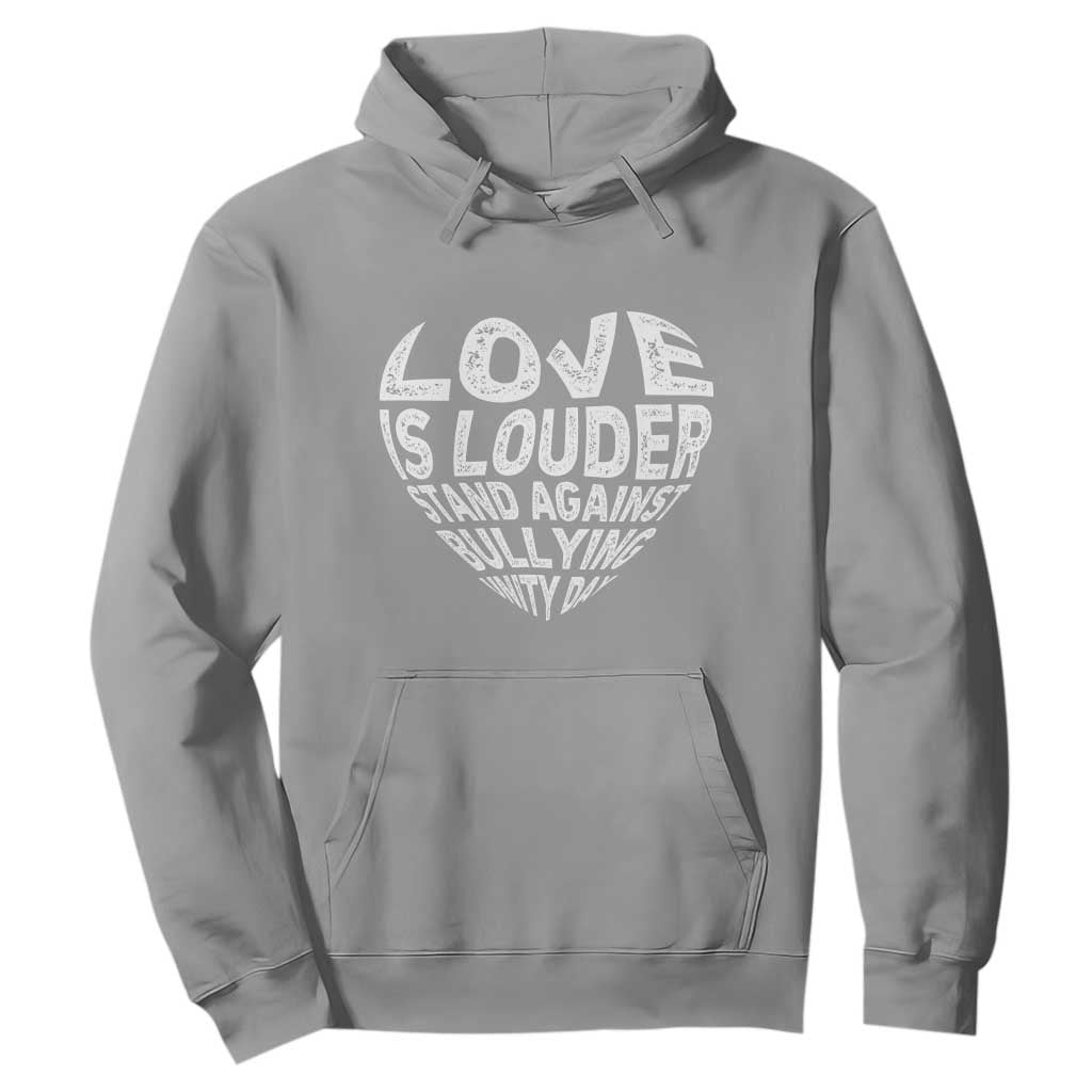 Bullying Prevention Hoodie Love Is Louder Stand Against Bullying Unity Day Heart
