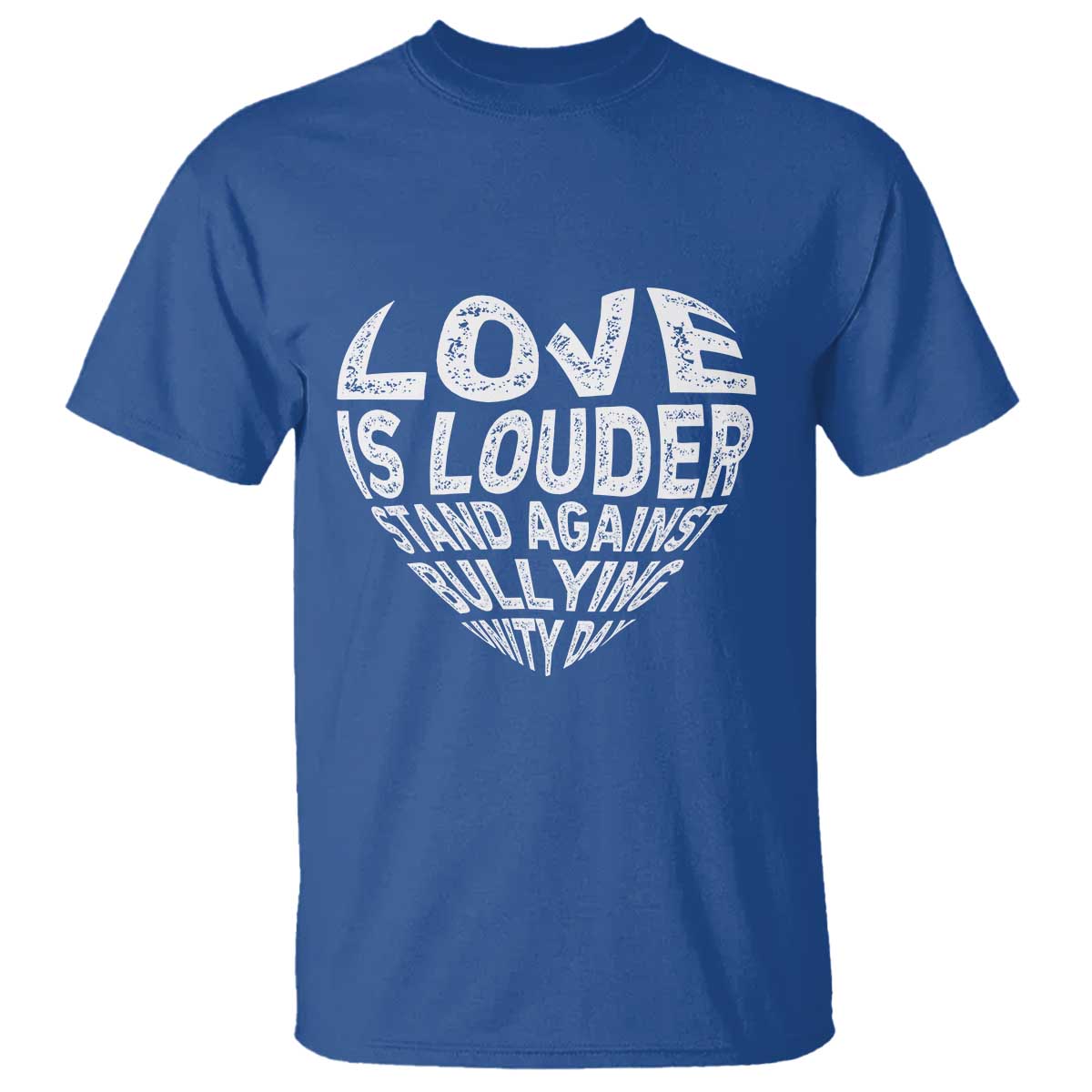 Bullying Prevention T Shirt Love Is Louder Stand Against Bullying Unity Day Heart