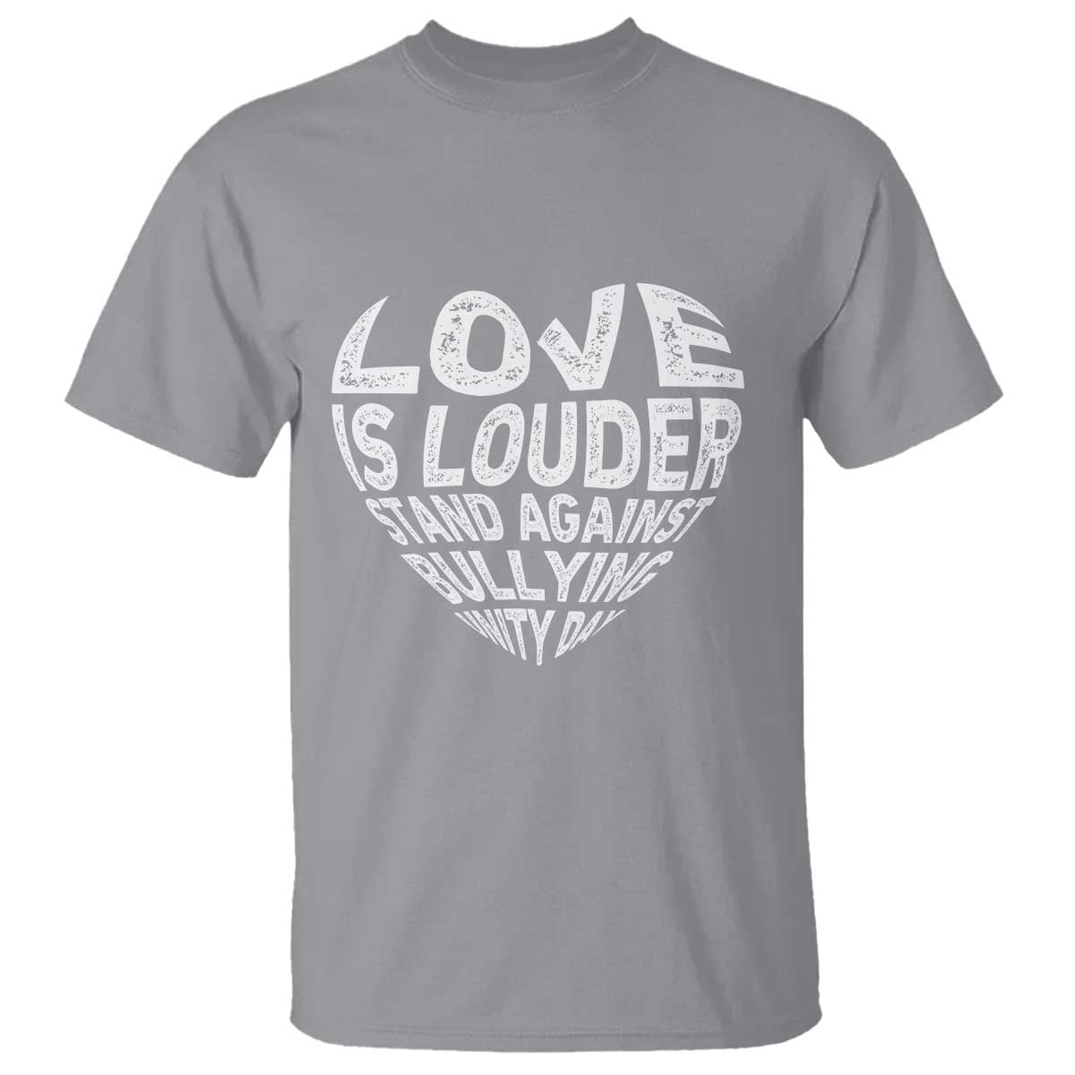 Bullying Prevention T Shirt Love Is Louder Stand Against Bullying Unity Day Heart