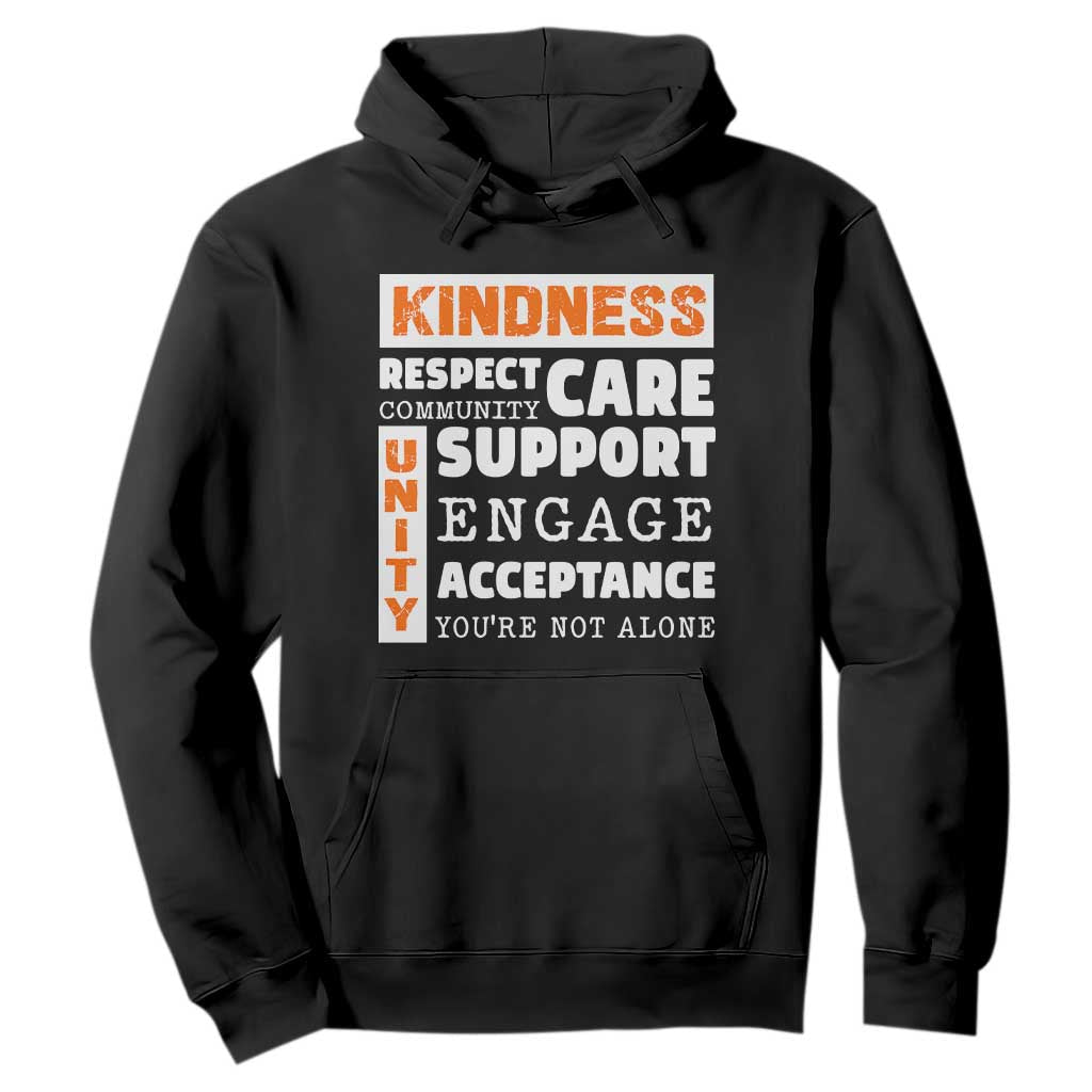 Bullying Prevention Hoodie Kindness Respect Support Unity Day