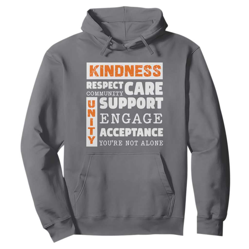 Bullying Prevention Hoodie Kindness Respect Support Unity Day