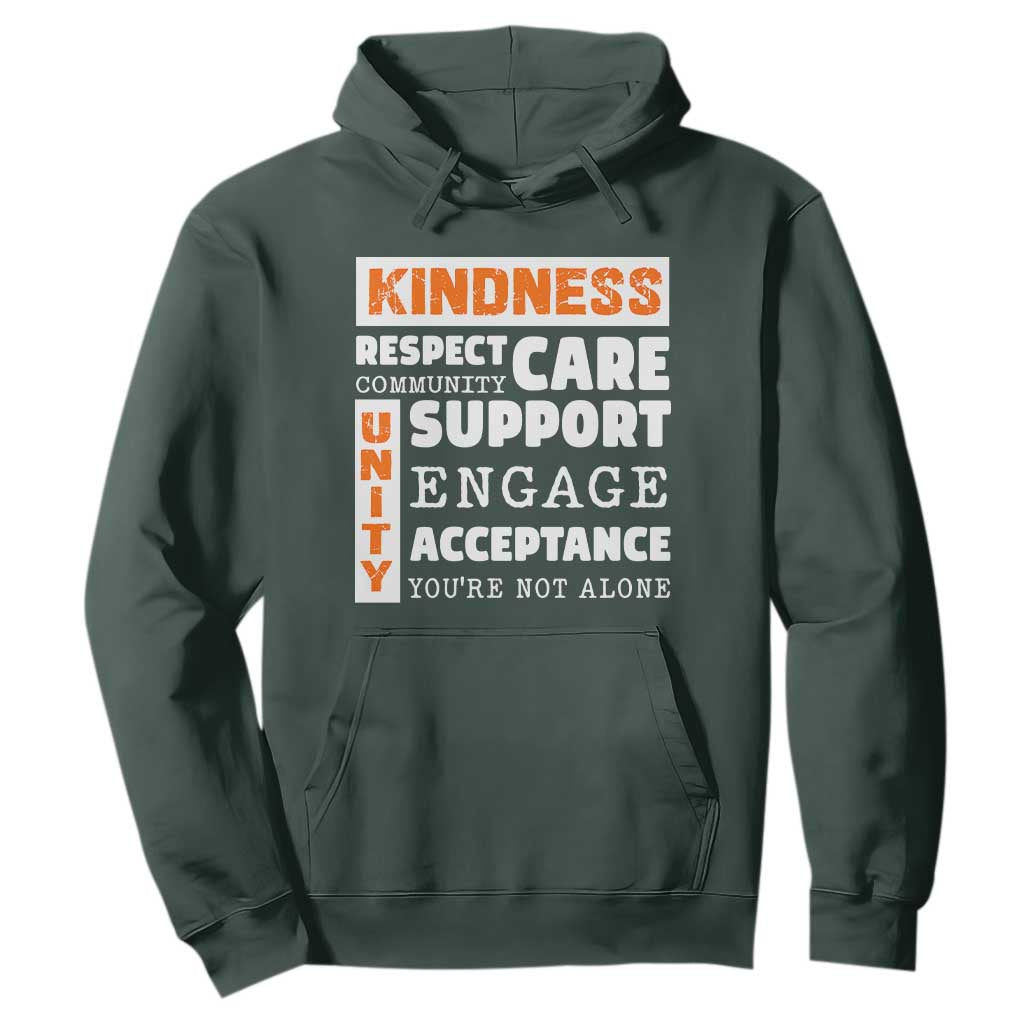 Bullying Prevention Hoodie Kindness Respect Support Unity Day