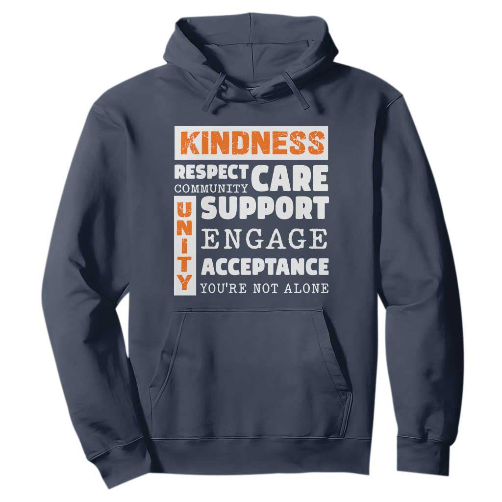 Bullying Prevention Hoodie Kindness Respect Support Unity Day