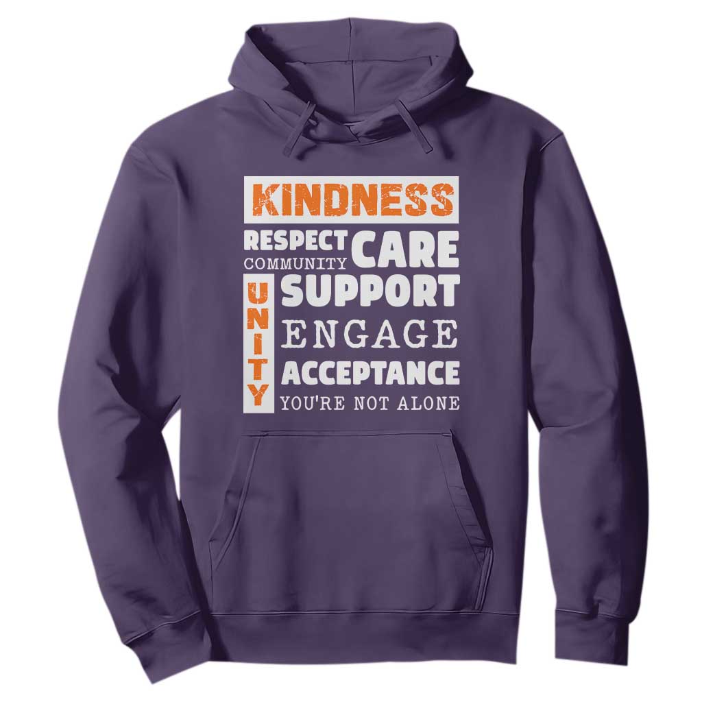 Bullying Prevention Hoodie Kindness Respect Support Unity Day