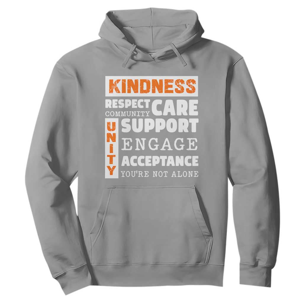 Bullying Prevention Hoodie Kindness Respect Support Unity Day