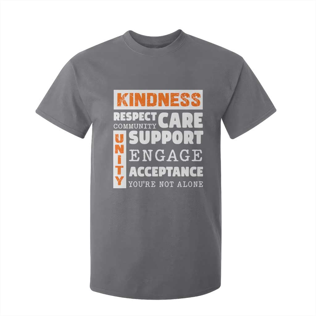 Bullying Prevention T Shirt For Kid Kindness Respect Support Unity Day
