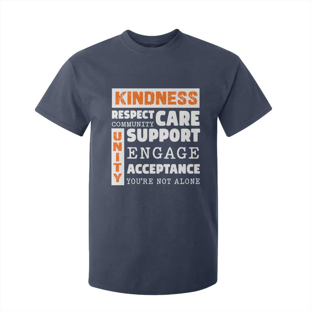 Bullying Prevention T Shirt For Kid Kindness Respect Support Unity Day