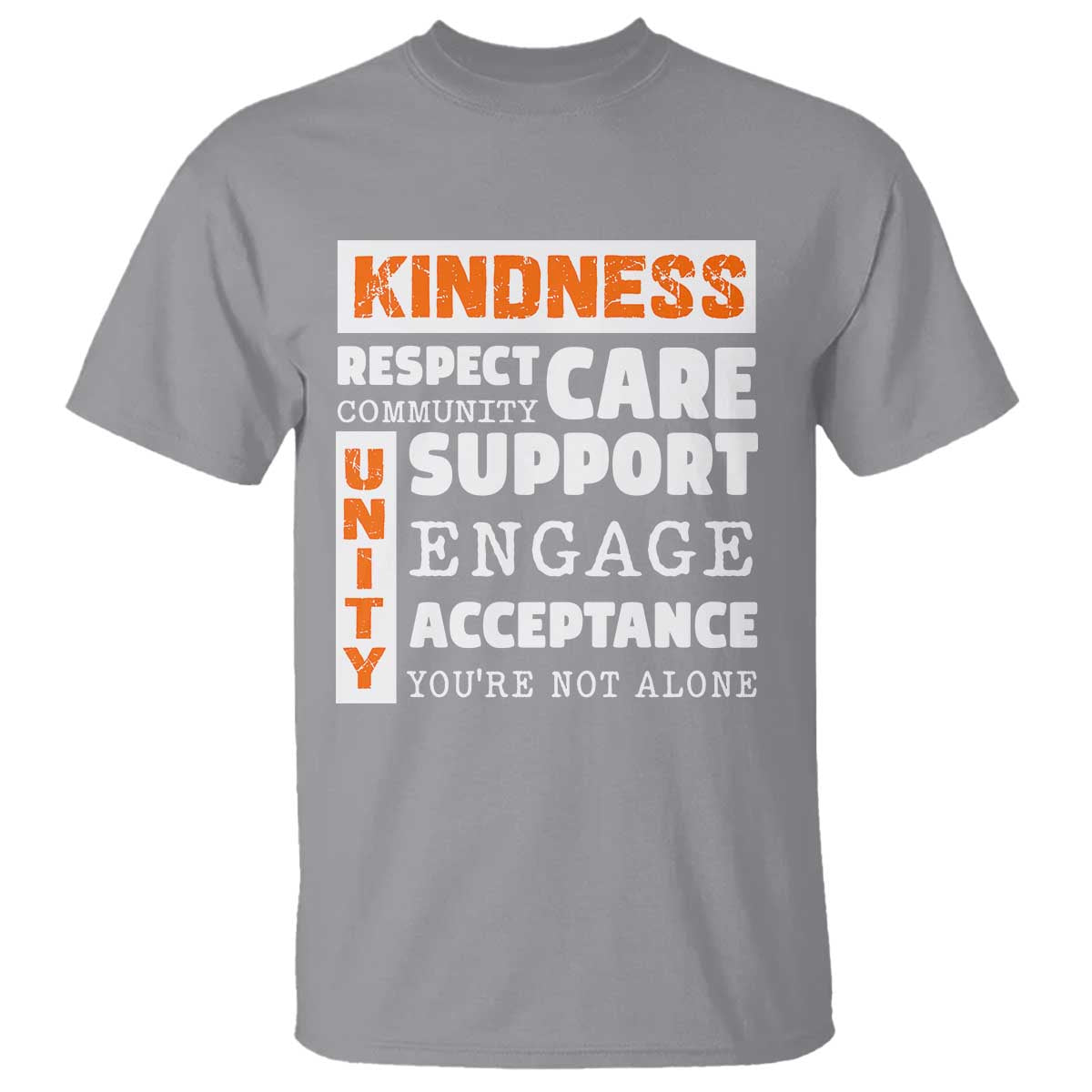 Bullying Prevention T Shirt Kindness Respect Support Unity Day