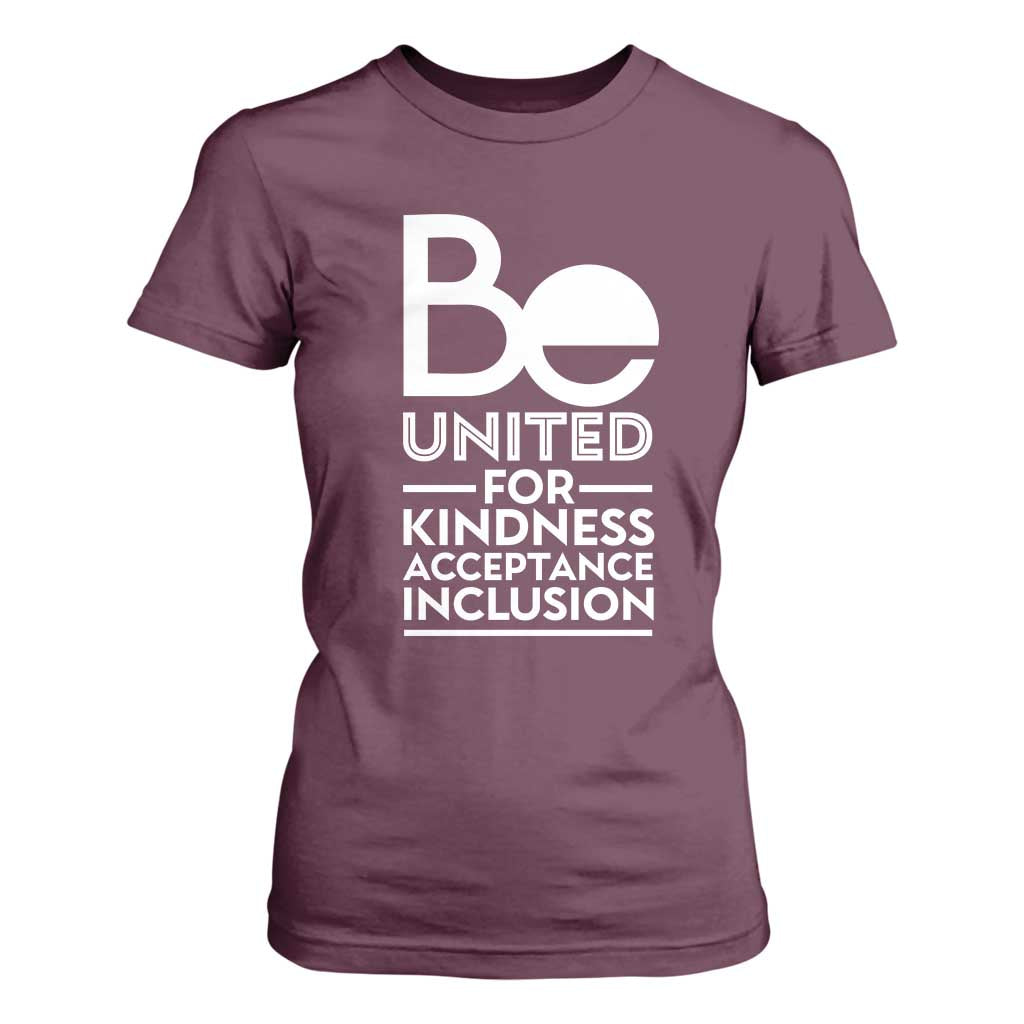 Unity Day T Shirt For Women Be United For Kindness Acceptance Inclusion Orange Day