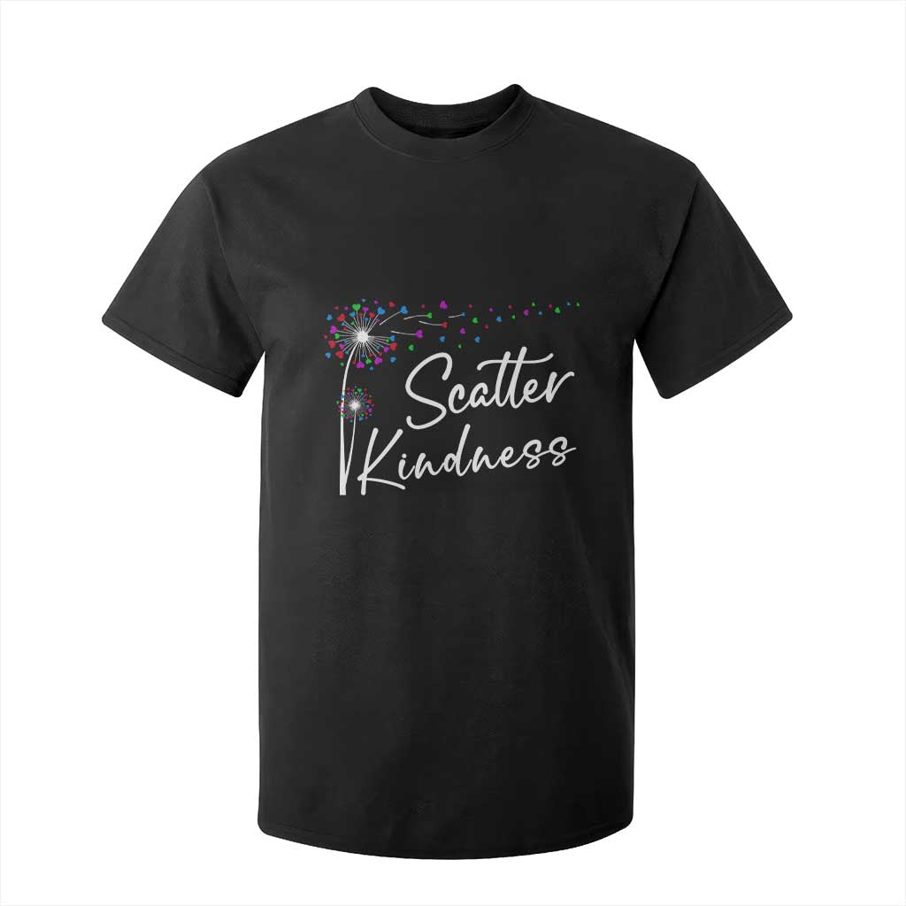 Unity Day T Shirt For Kid Scatter Kindness Dandelions Heart Bullying Prevention