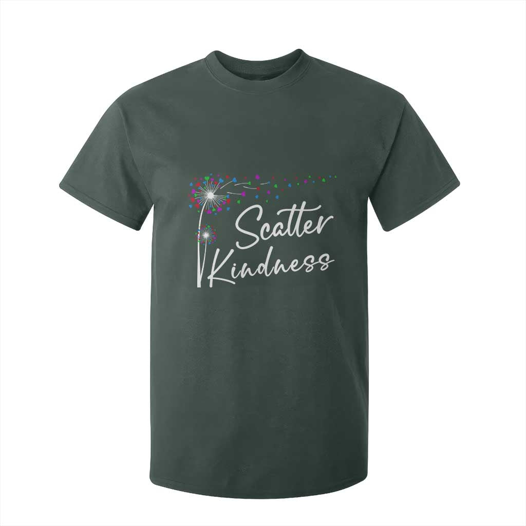 Unity Day T Shirt For Kid Scatter Kindness Dandelions Heart Bullying Prevention