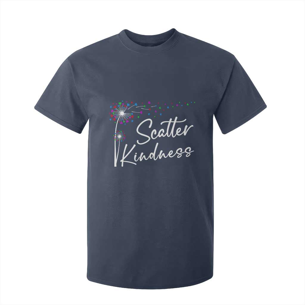 Unity Day T Shirt For Kid Scatter Kindness Dandelions Heart Bullying Prevention