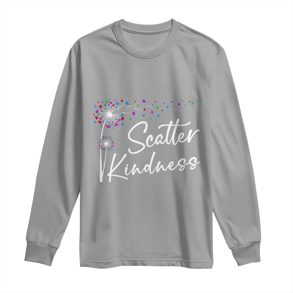 Unity Day Long Sleeve Shirt Scatter Kindness Dandelions Heart Bullying Prevention