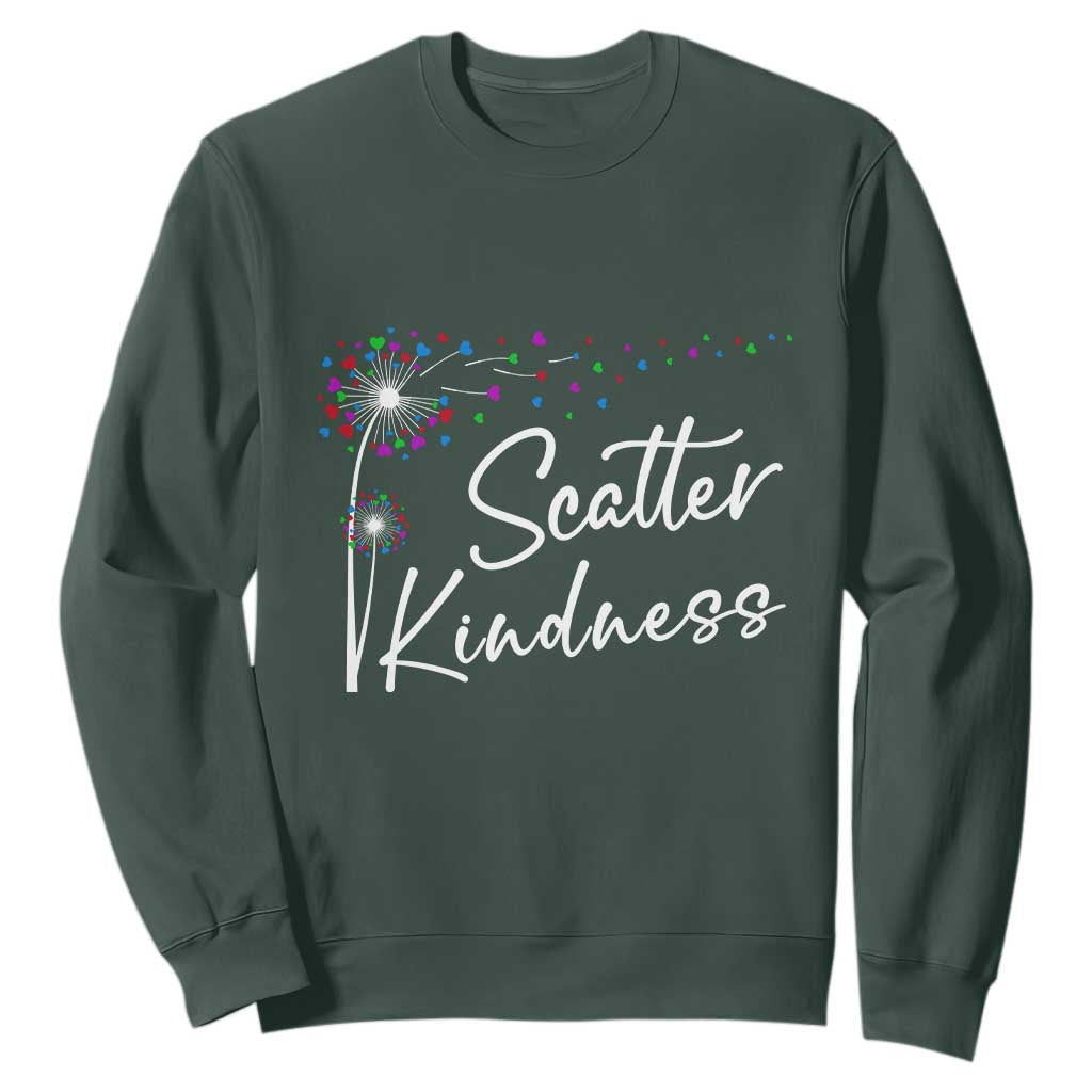 Unity Day Sweatshirt Scatter Kindness Dandelions Heart Bullying Prevention
