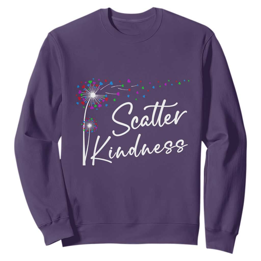 Unity Day Sweatshirt Scatter Kindness Dandelions Heart Bullying Prevention