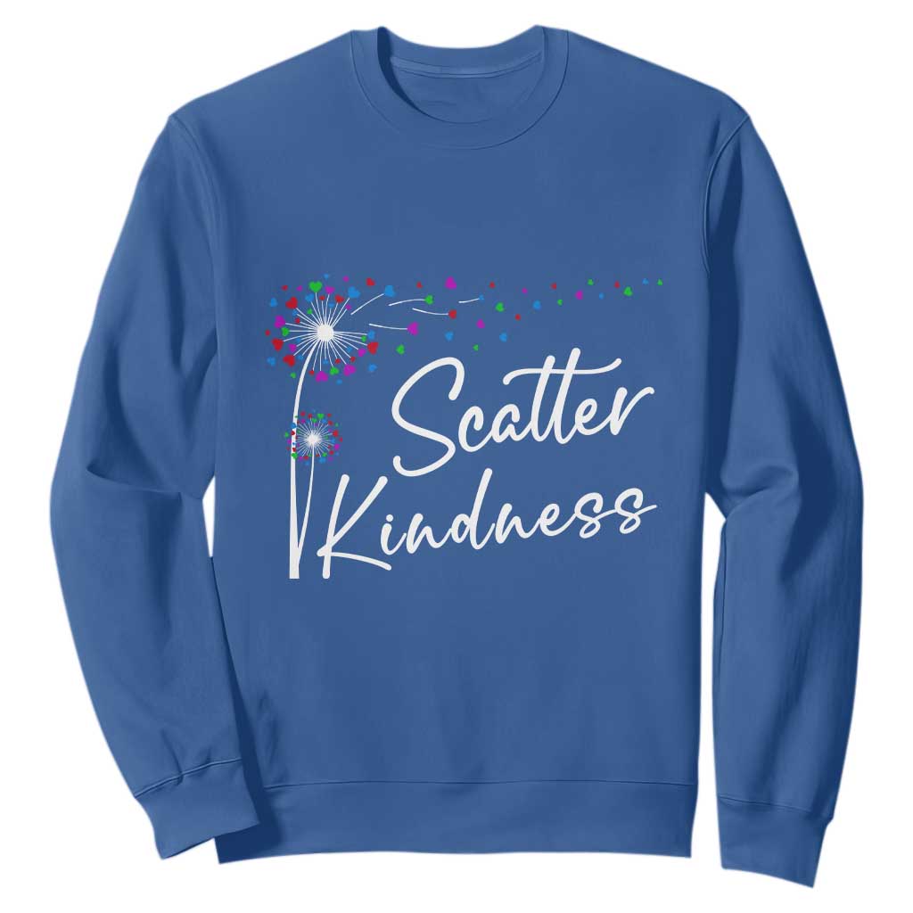 Unity Day Sweatshirt Scatter Kindness Dandelions Heart Bullying Prevention