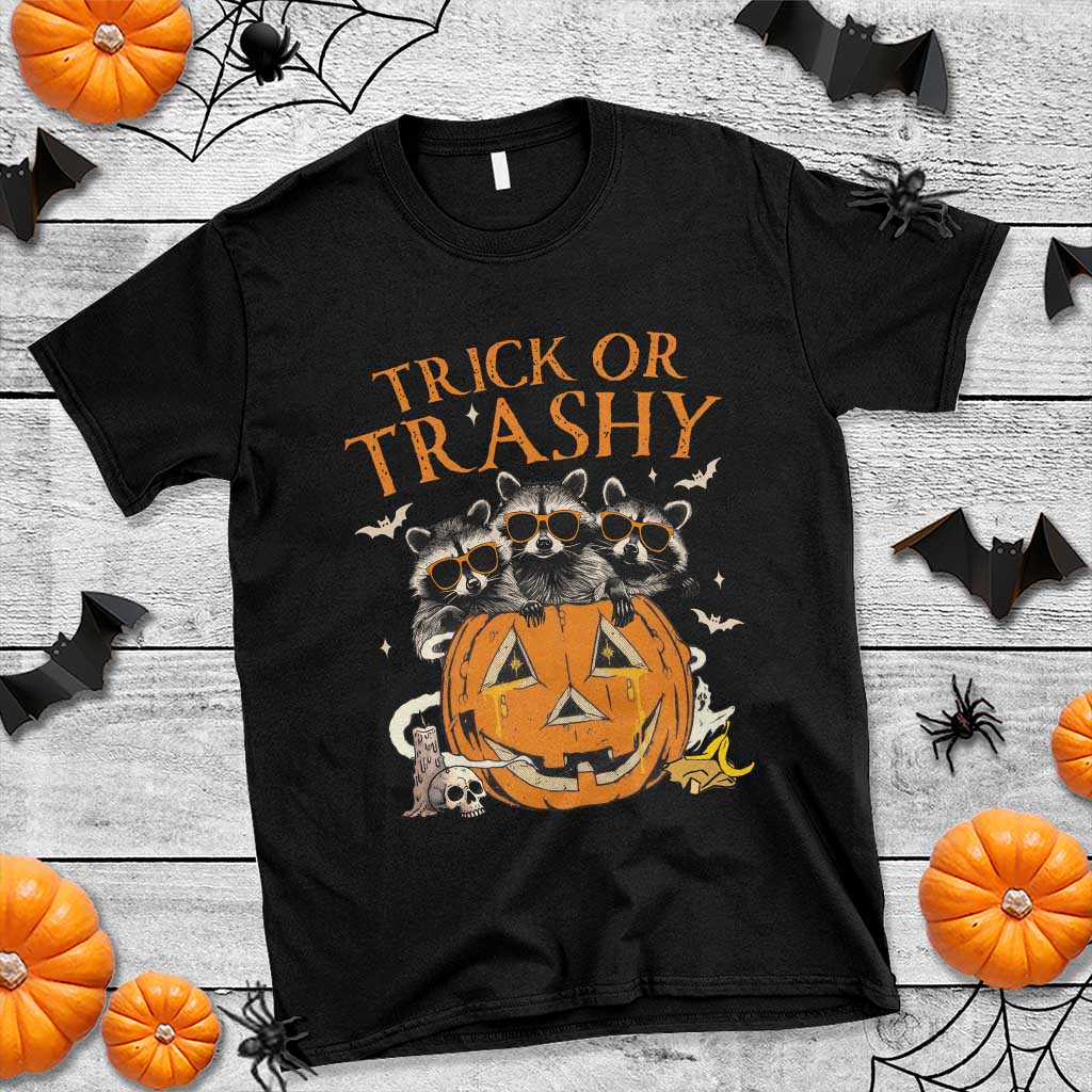 funny-halloween-t-shirt-trick-or-trashy-racoon-vintage-pumpkin-bat-trash