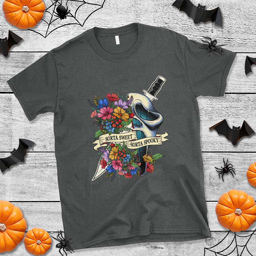 funny-halloween-t-shirt-sorta-sweet-sorta-spooky-ghost-flower-knife-murderer