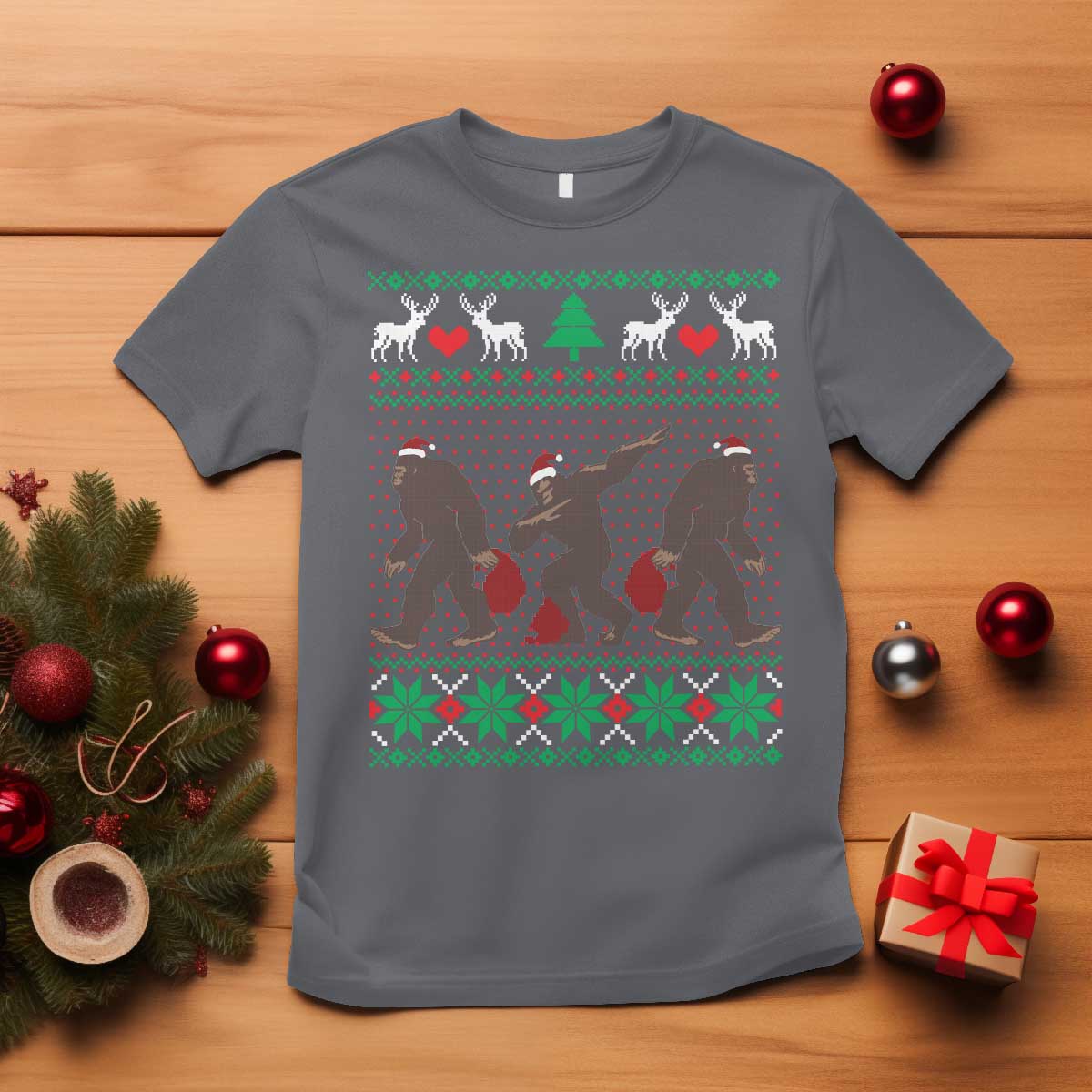 funny-santa-bigfoot-squad-christmas-t-shirt