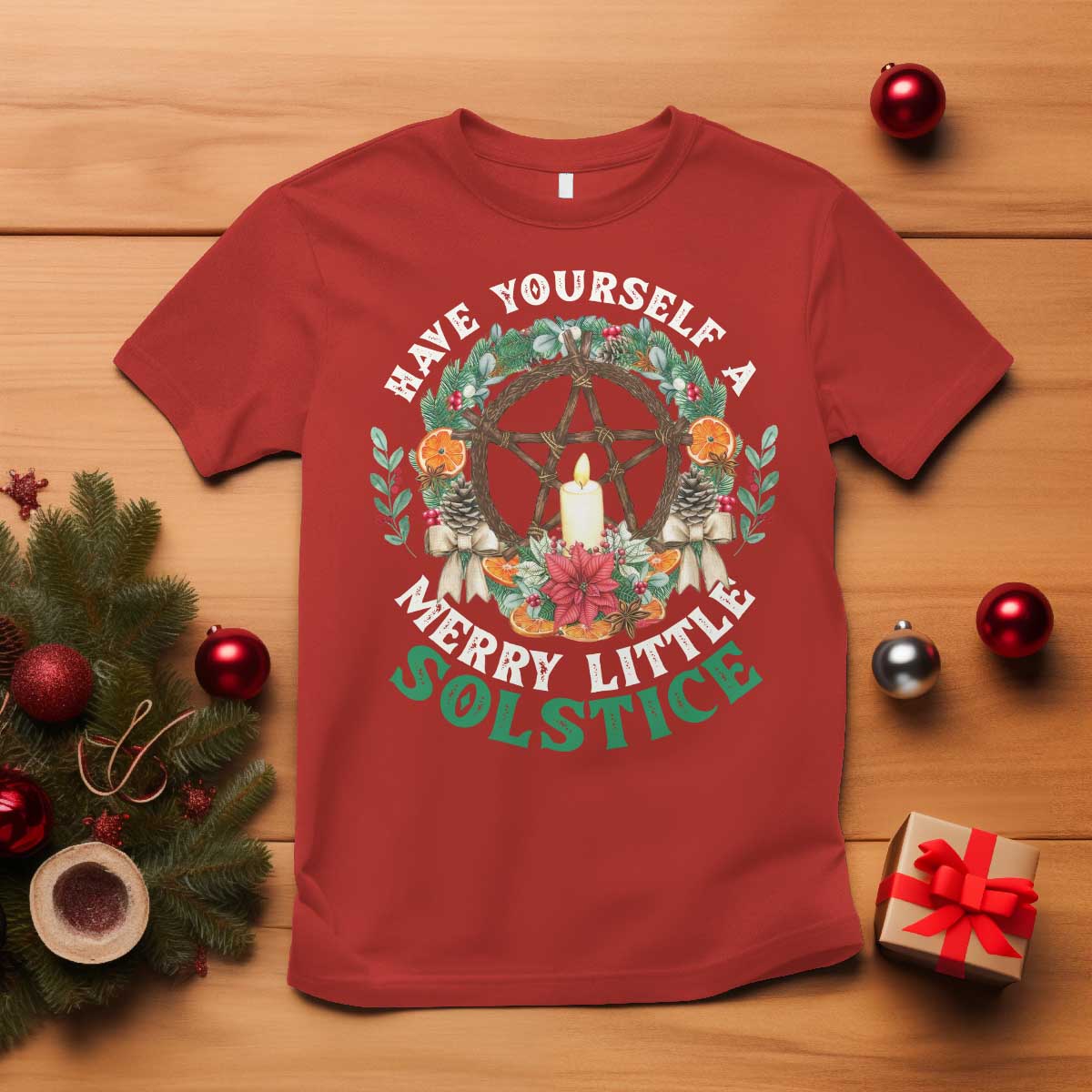 have-yourself-a-merry-little-solstice-t-shirt-pagan-pentagram-christmas-wreath