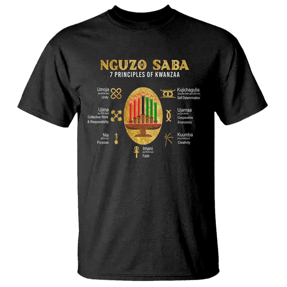 nguzo-saba-symbols-the-7-principles-of-kwanzaa-kinara-candles-t-shirt