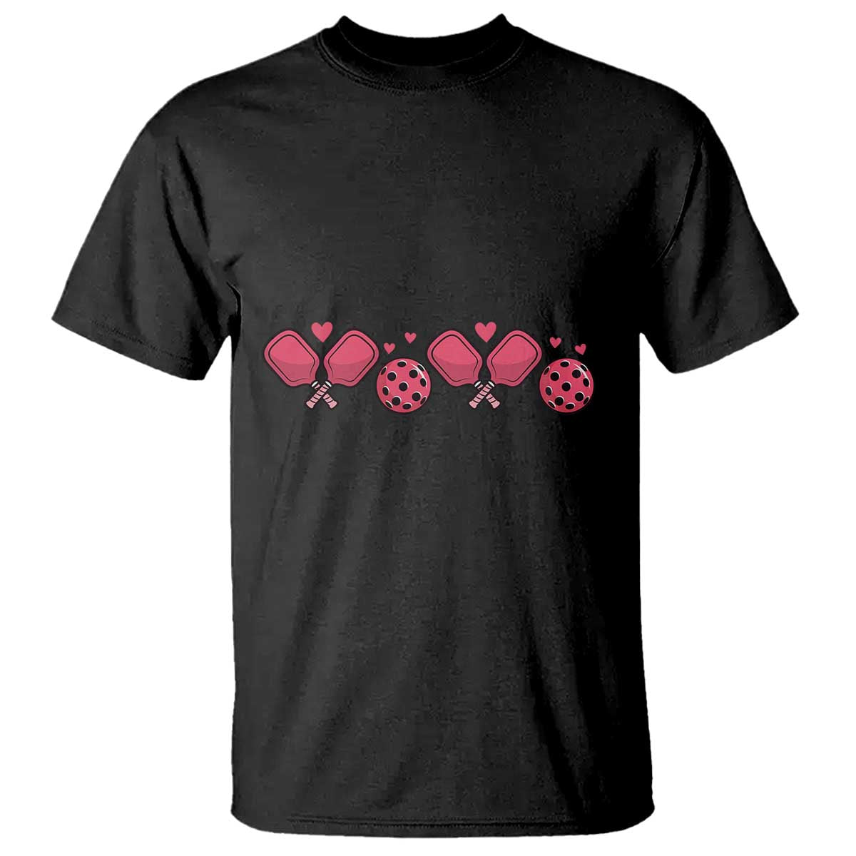 funny-valentines-day-xoxo-pink-pickleball-t-shirt