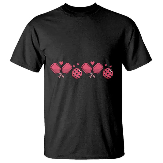 funny-valentines-day-xoxo-pink-pickleball-t-shirt