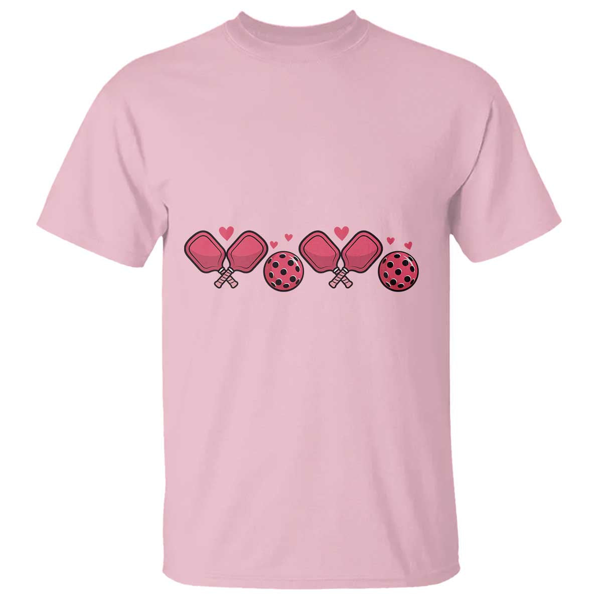 funny-valentines-day-xoxo-pink-pickleball-t-shirt