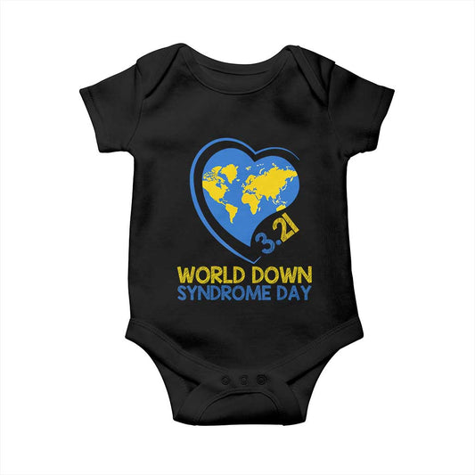 World Down Syndrome Day March 21 World Heart Baby Onesie