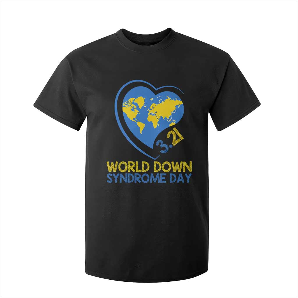 World Down Syndrome Day March 21 World Heart T Shirt For Kid