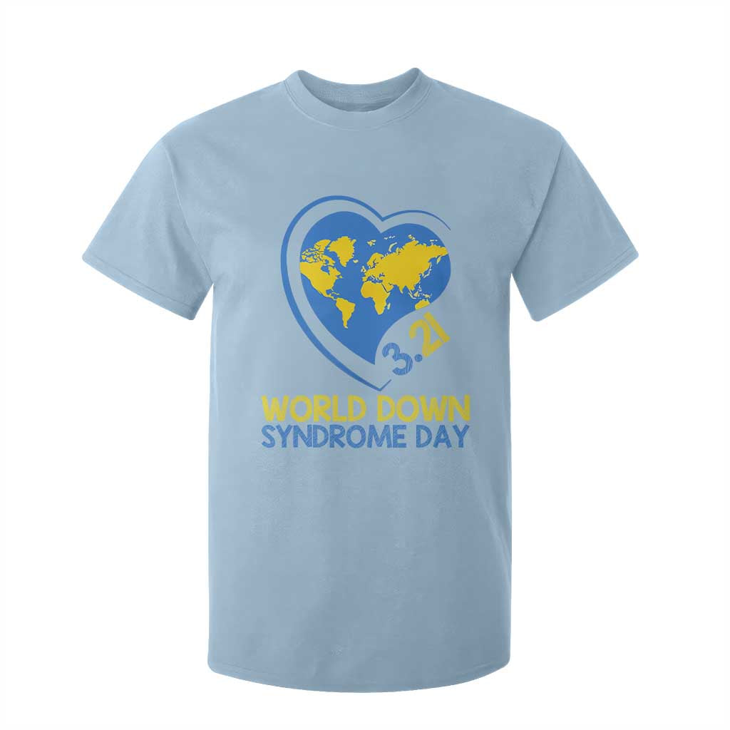 World Down Syndrome Day March 21 World Heart T Shirt For Kid