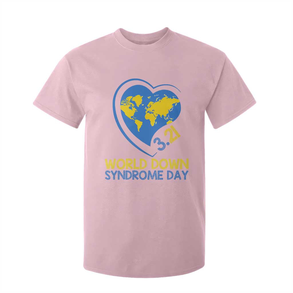 World Down Syndrome Day March 21 World Heart T Shirt For Kid