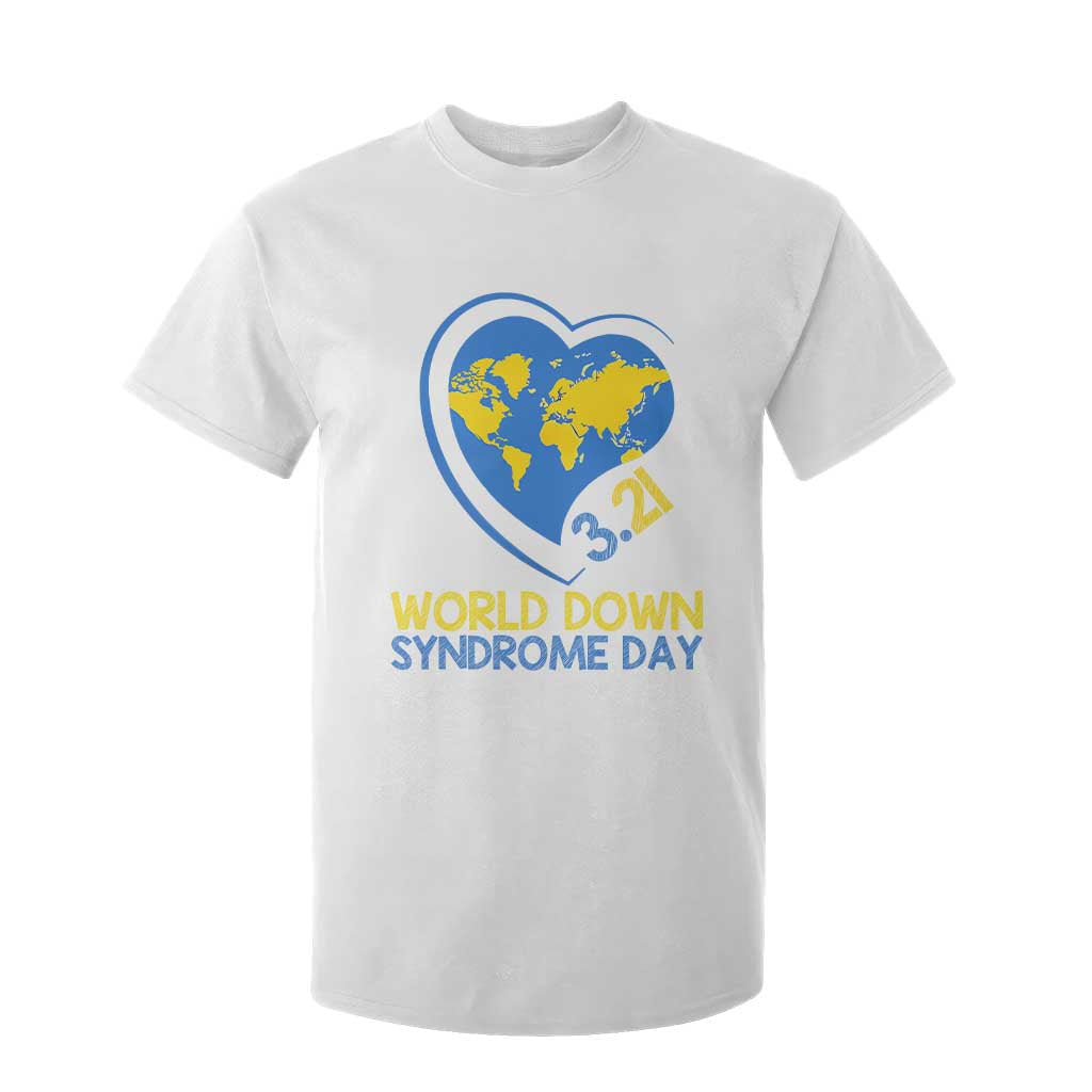 World Down Syndrome Day March 21 World Heart T Shirt For Kid
