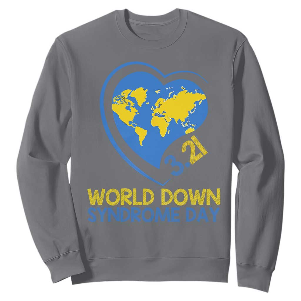 World Down Syndrome Day March 21 World Heart Sweatshirt
