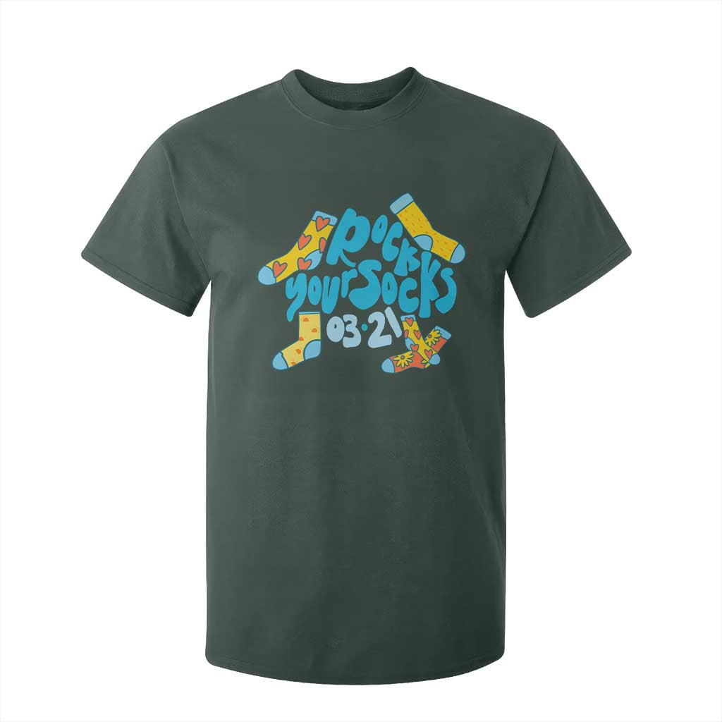 Rock Your Socks T Shirt For Kid Down Syndrome Support March 21