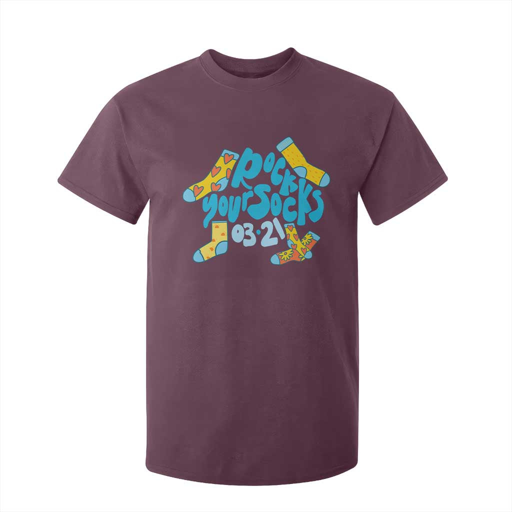 Rock Your Socks T Shirt For Kid Down Syndrome Support March 21