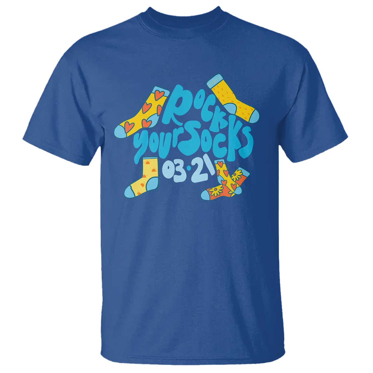 Rock Your Socks T Shirt Down Syndrome Support March 21