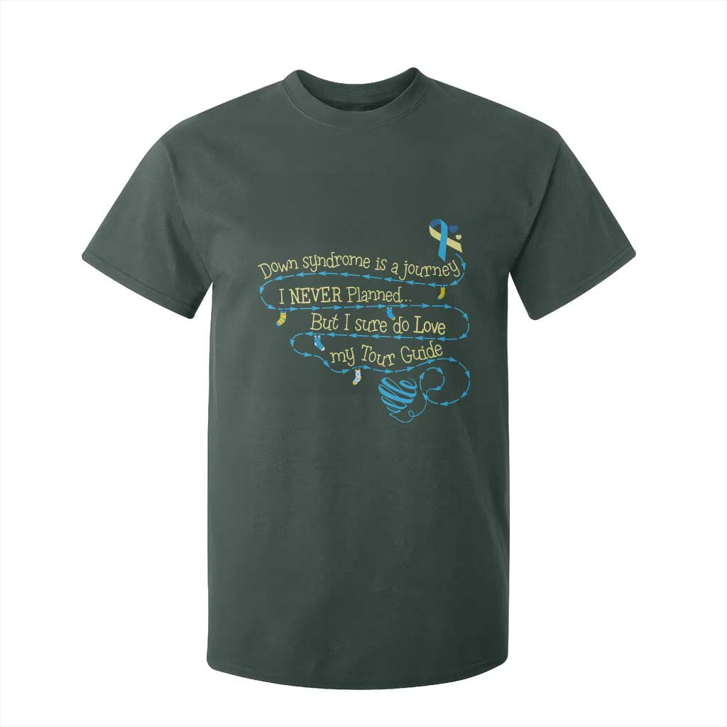 Down Syndrome Support T Shirt For Kid Down Syndrome Is A Journey I Never Planned