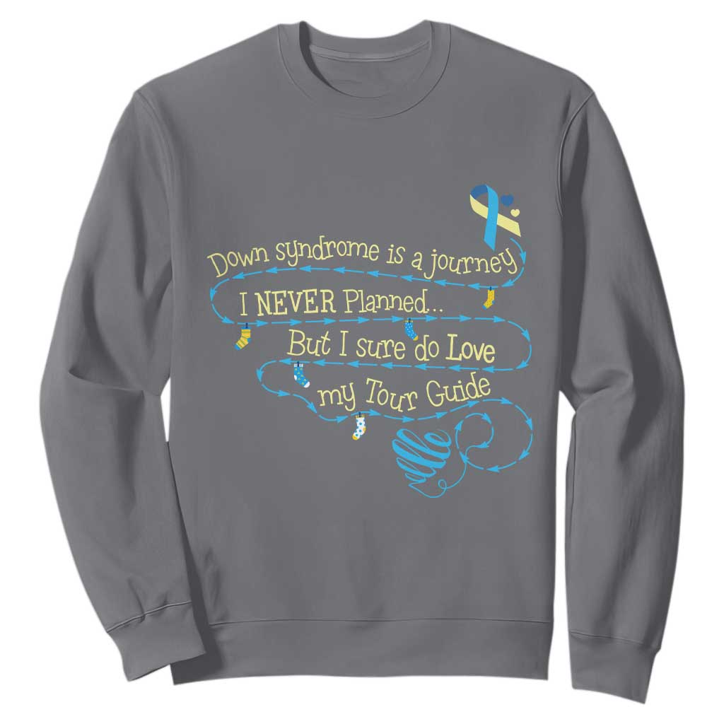 Down Syndrome Support Sweatshirt Down Syndrome Is A Journey I Never Planned