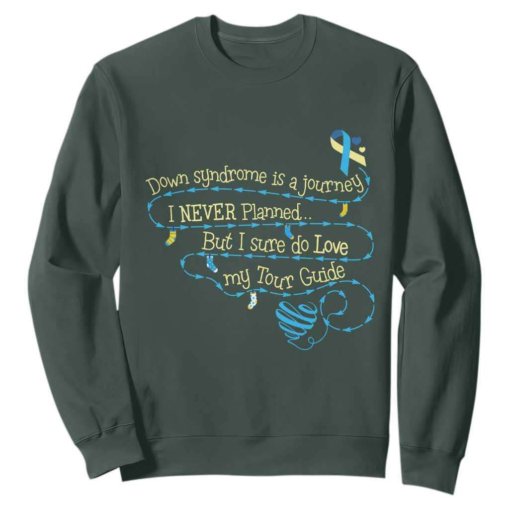 Down Syndrome Support Sweatshirt Down Syndrome Is A Journey I Never Planned
