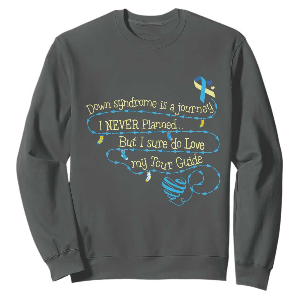 Down Syndrome Support Sweatshirt Down Syndrome Is A Journey I Never Planned