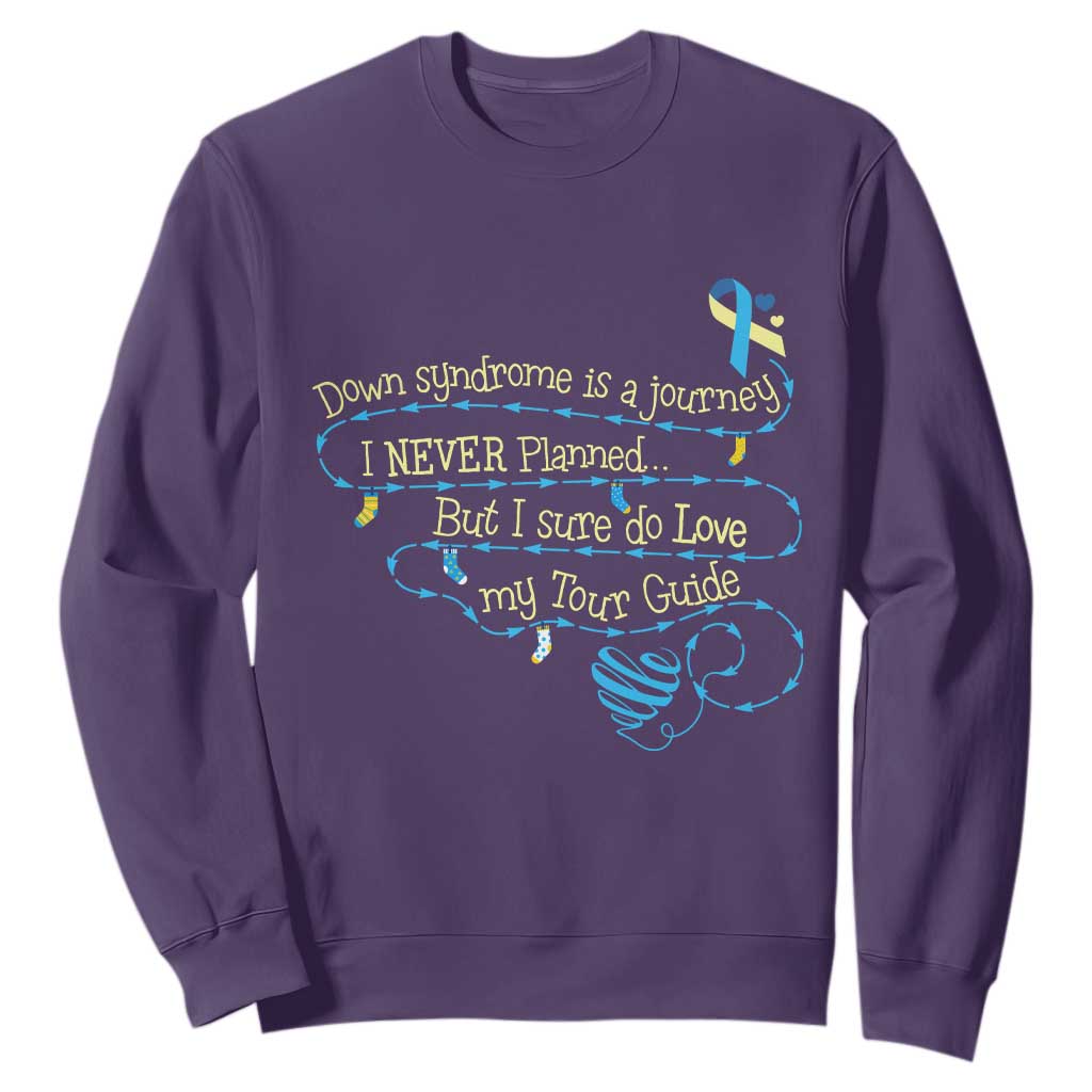 Down Syndrome Support Sweatshirt Down Syndrome Is A Journey I Never Planned