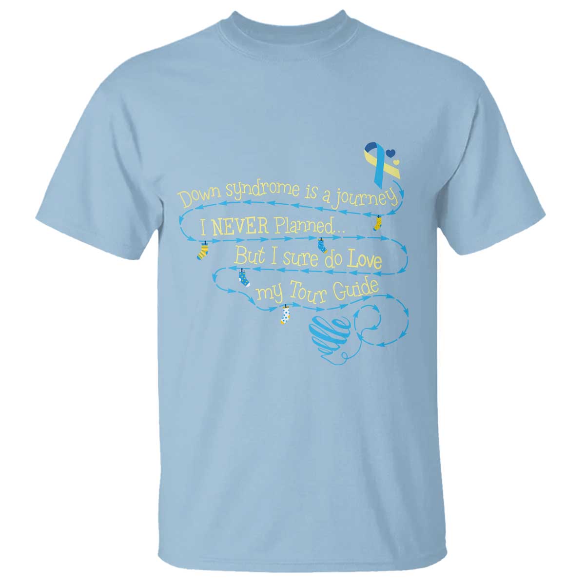 Down Syndrome Support T Shirt Down Syndrome Is A Journey I Never Planned