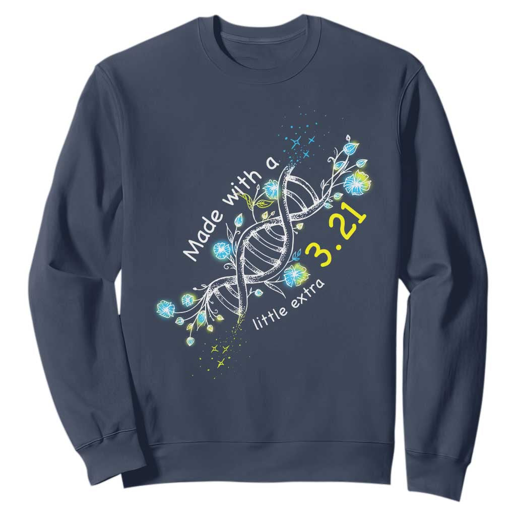 World Down Syndrome Day Made With A Little Extra Sweatshirt March 21 DNA Flower