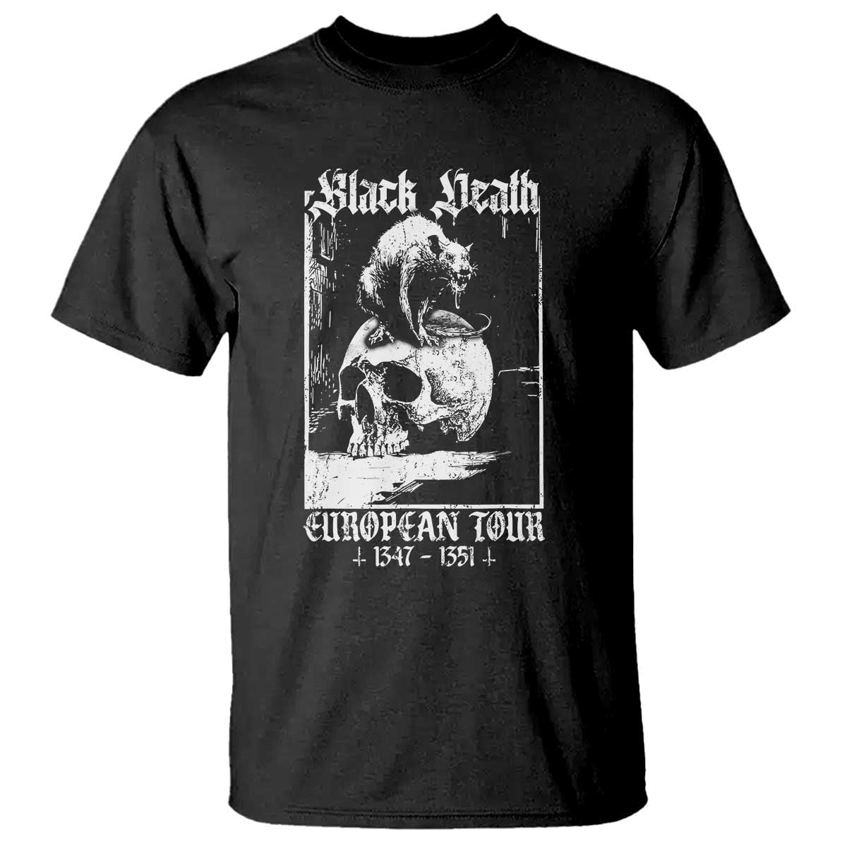 black-death-european-tour-t-shirt-plague-rat-medieval-history-skull-gothic