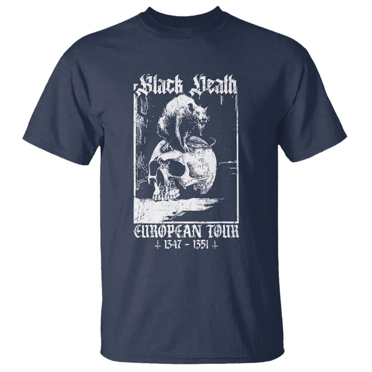 black-death-european-tour-t-shirt-plague-rat-medieval-history-skull-gothic