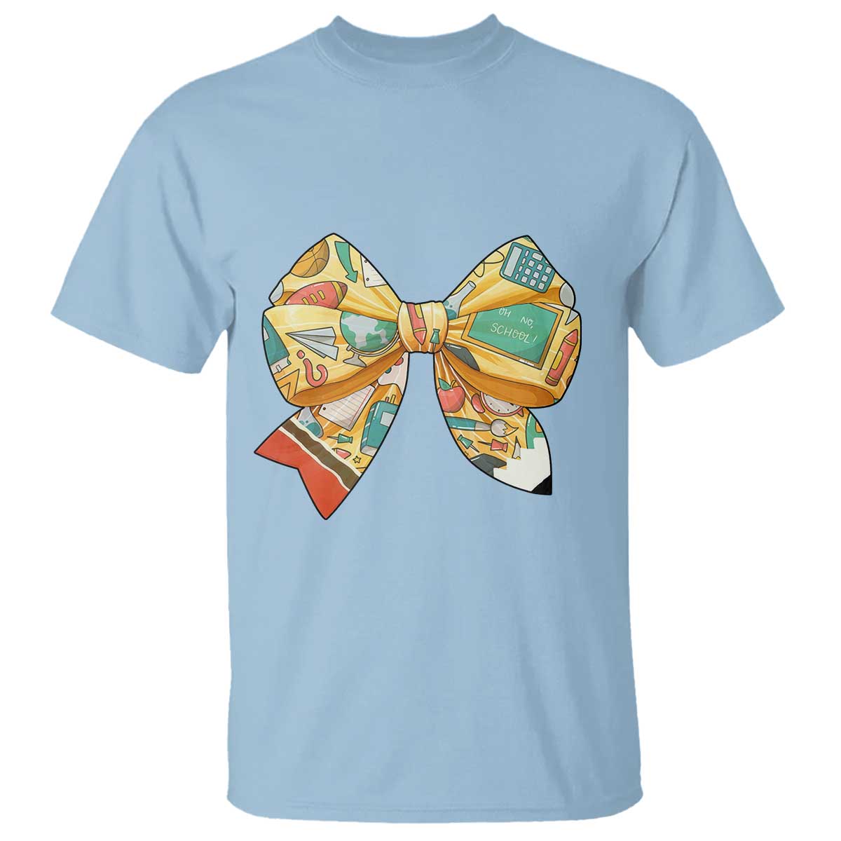 funny-back-to-school-t-shirt-cute-coquettes-school-supplies-bow-first-day