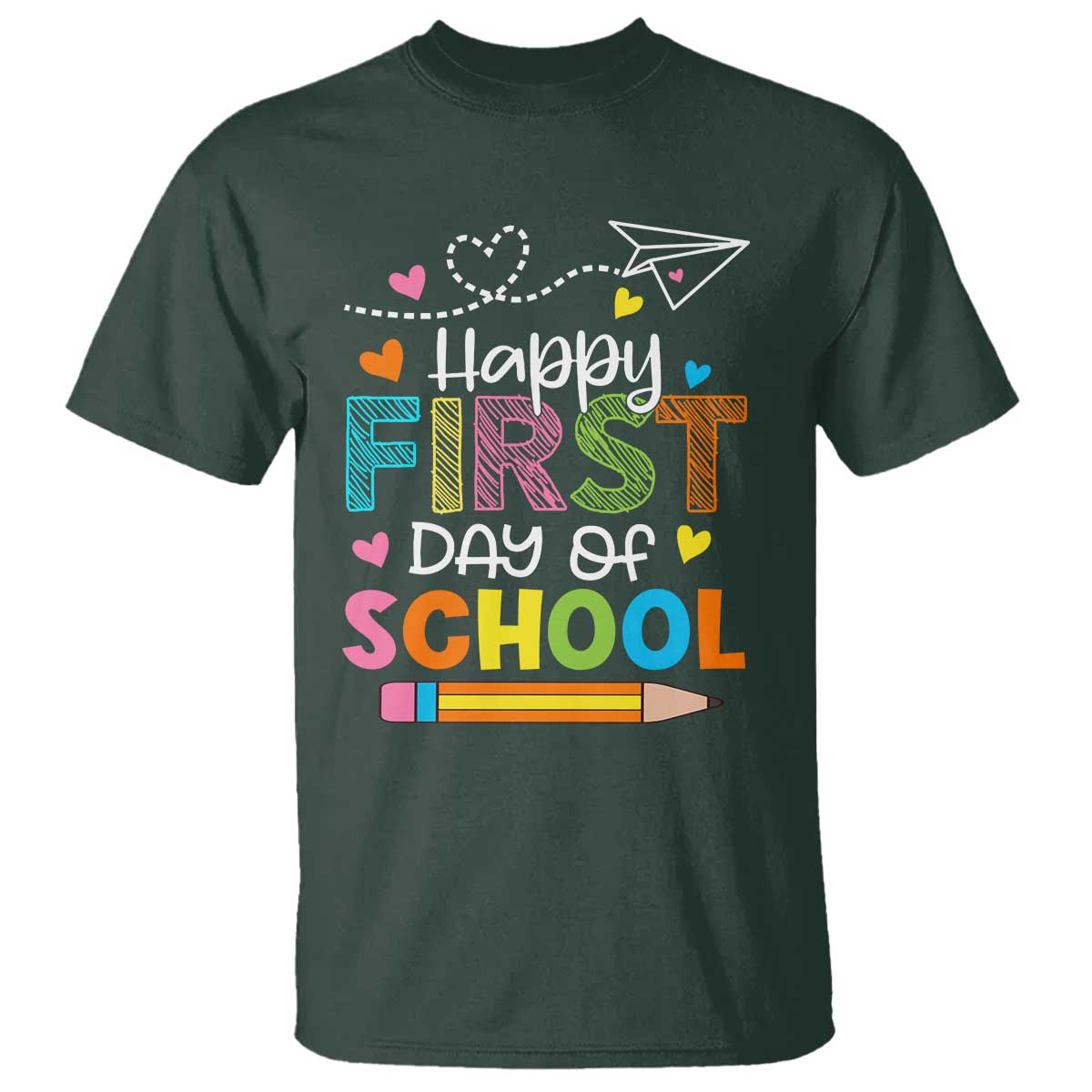 happy-first-day-of-school-t-shirt-cute-pencil-paper-plane-heart