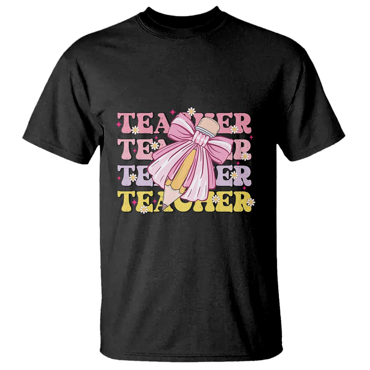 teacher-t-shirt-groovy-pencil-pink-bow-back-to-school