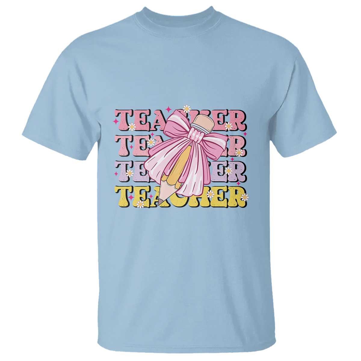 teacher-t-shirt-groovy-pencil-pink-bow-back-to-school